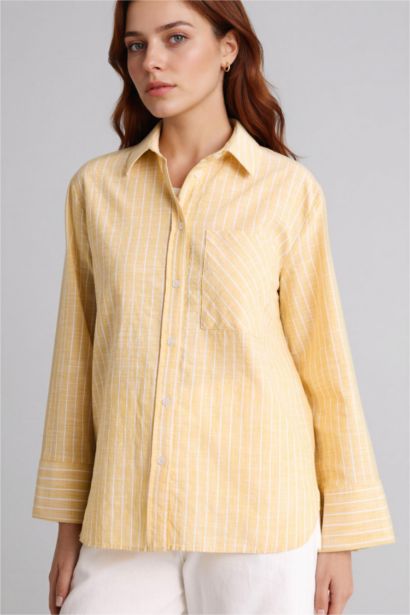 Relax Fit Striped Long Sleeve Tunic