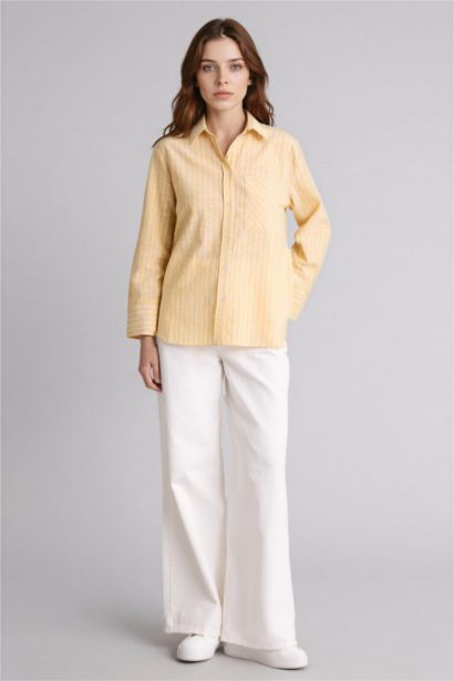 Relax Fit Striped Long Sleeve Tunic