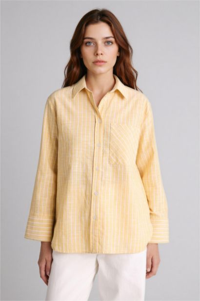 Relax Fit Striped Long Sleeve Tunic