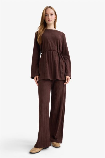 بنطرون وايد ليج برجل واسع