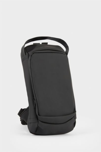 Man Faux Leather Crossbody Bag