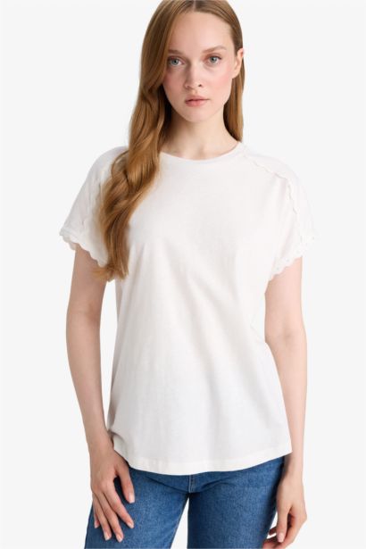 تيشيرت نص ردن قطن قصة عادية