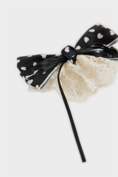 Barrette avec ruban pour fille