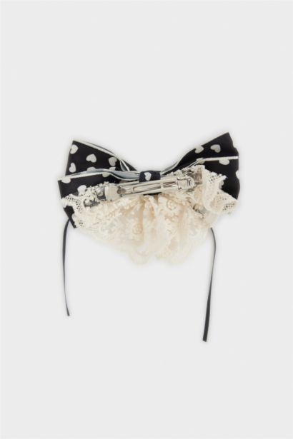 Barrette avec ruban pour fille