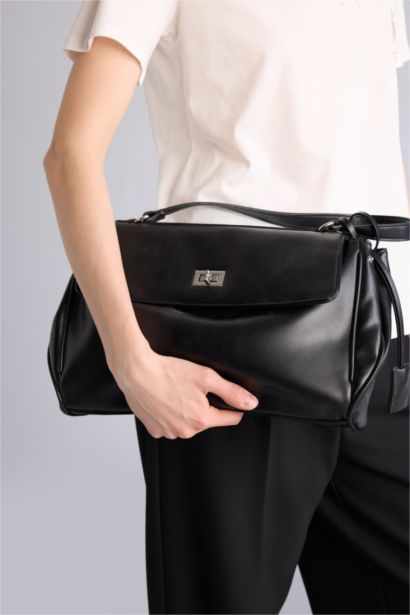 Suni Deri Çapraz Çanta