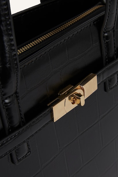 Faux Leather Crossbody Bag