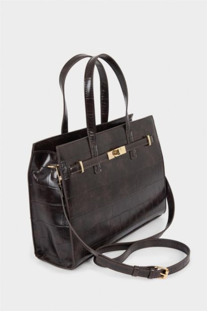 Faux Leather Crossbody Bag