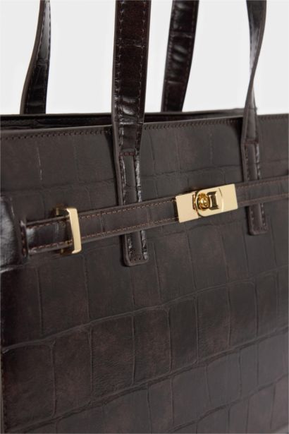 Faux Leather Crossbody Bag