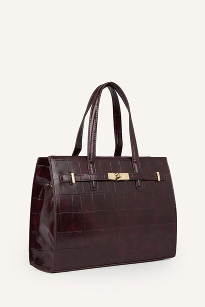 Faux Leather Crossbody Bag
