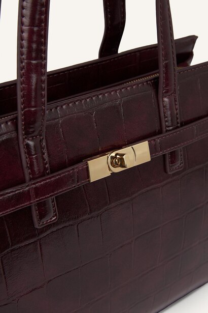 Faux Leather Crossbody Bag