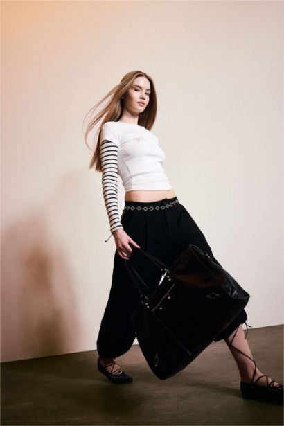 Suni Deri Omuz Çantası