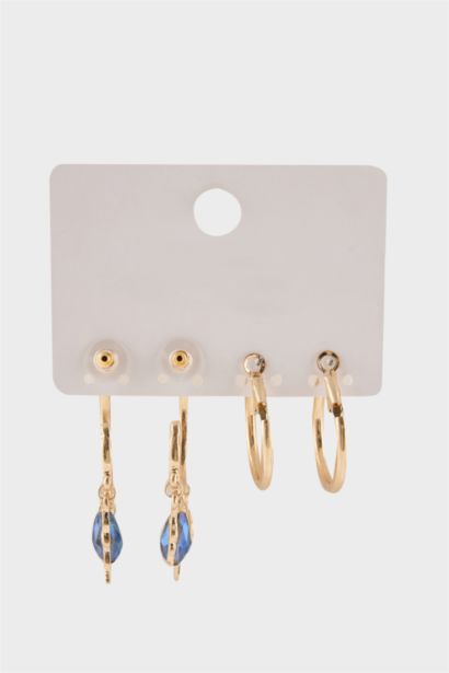 Lot de 2 Boucles d’oreilles dorées pour femme