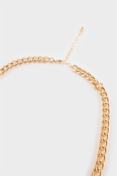 Collier doré avec charms pour femme