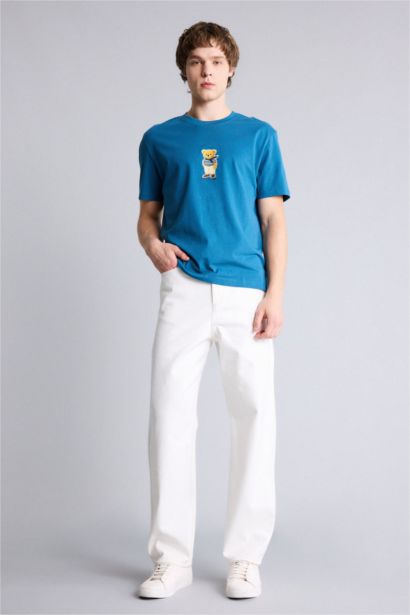 Baggy Fit Wide Leg Denim Trousers