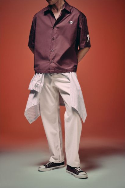 Jean baggy à jambes larges