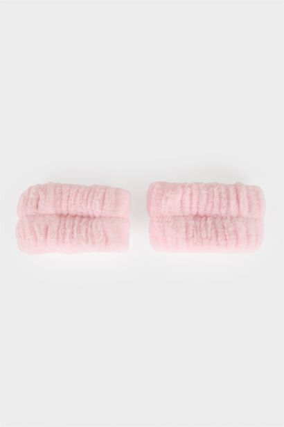 Kit soin visage Bandeau cheveux et Bracelets absorbants pour femme - 2 pièces