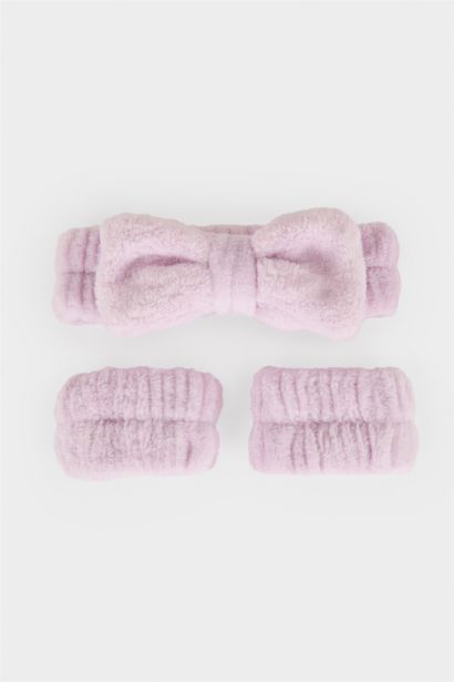 Woman Facial care 2 Piece Kit Hair Headband Absorbent Wristbands