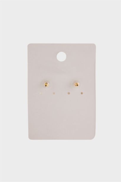 Woman Golden Dangling Earrings