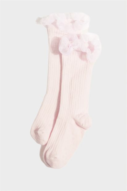 Baby Girl Non-Slip Sole 2 Piece Cotton Sockss