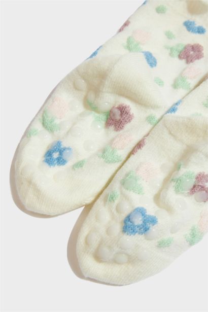 Baby Girl Non-Slip Sole 5 Piece Cotton Long Sockss