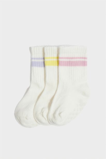 Baby Girl 3 Piece Cotton Long Socks