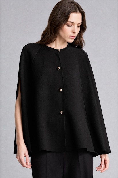 Gilet en maille à col rond Coupe régulière décontractée
