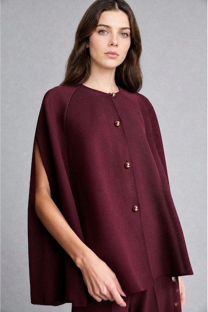Gilet en maille à col rond Coupe décontractée
