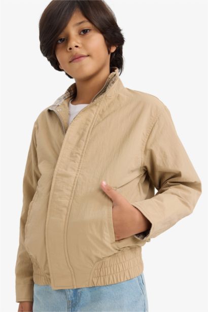 Boy Waterproof Half Turtleneck Jacket