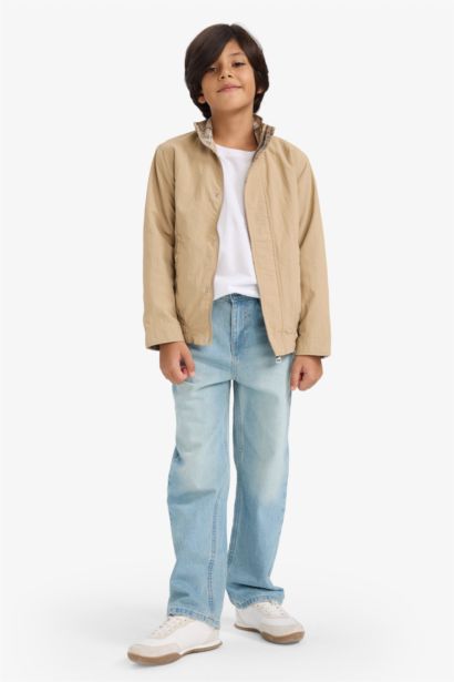 Boy Waterproof Half Turtleneck Jacket