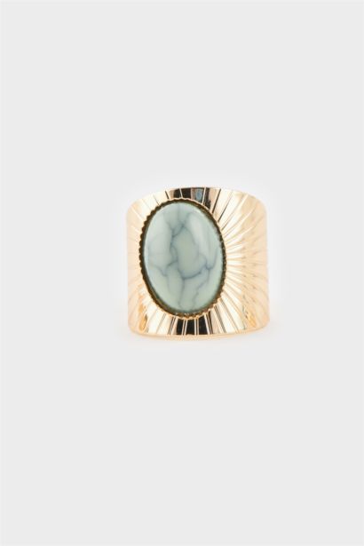 Woman 3 Piece Stone Gold Rings