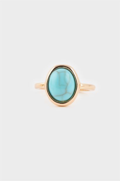Woman 3 Piece Stone Gold Rings