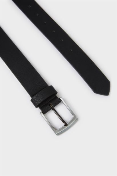 Boy Rectangle Clasp Faux Leather