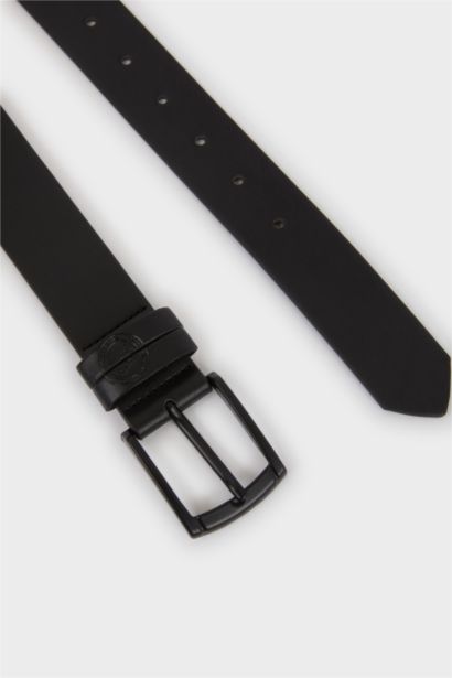 Dikdörtgen Toka Suni Deri Günlük Kemer Erkek Çocuk