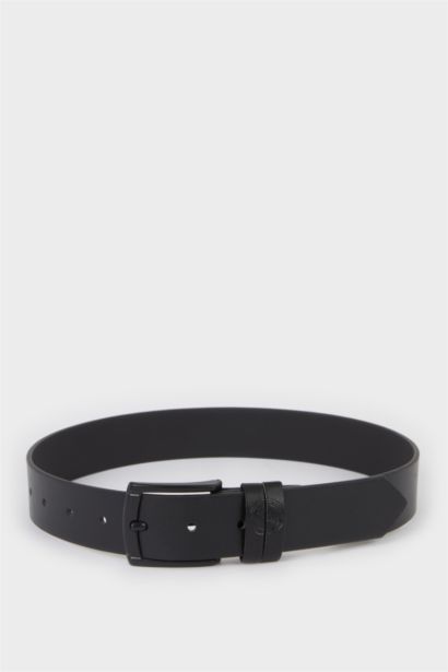 Dikdörtgen Toka Suni Deri Günlük Kemer Erkek Çocuk