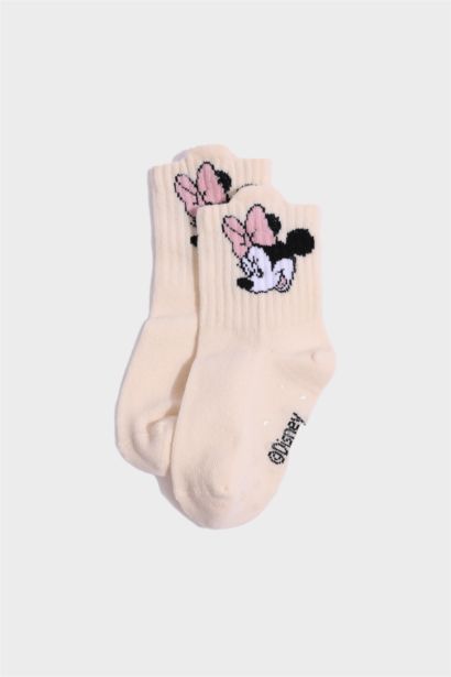 Lot de 3 Chaussettes longues en coton Minnie pour bébé fille