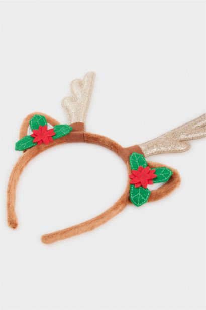 Serre-tête thème renne de Noël pour femme