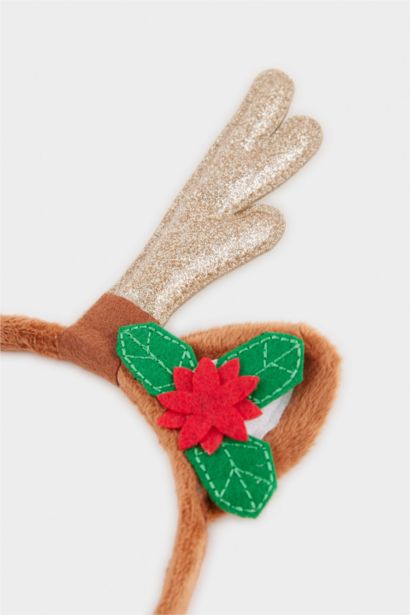 Serre-tête thème renne de Noël pour femme