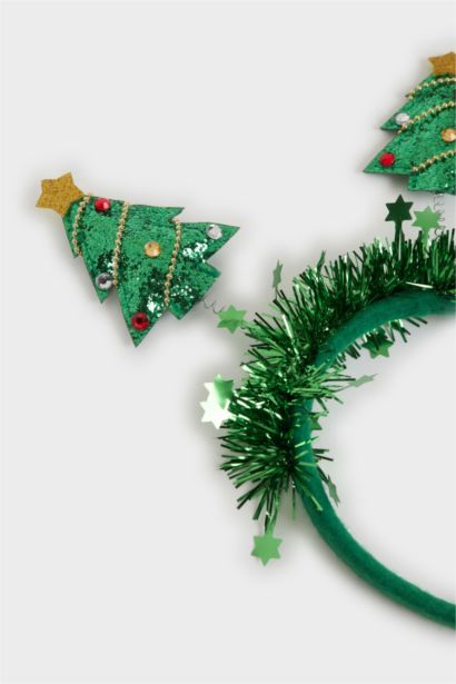 Serre-tête sapin de Noël pour femme