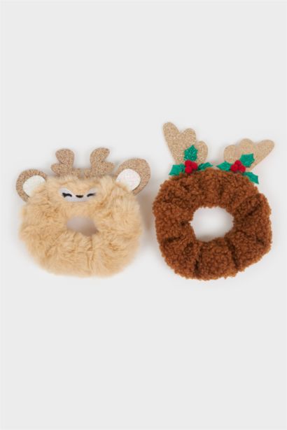 Kadın Yılbaşı Temalı 2'li Lastik Toka