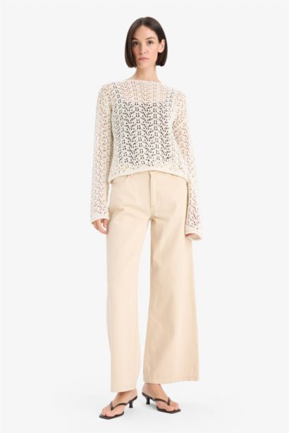 Regular Fit Boat Collar Knitwear Pullover