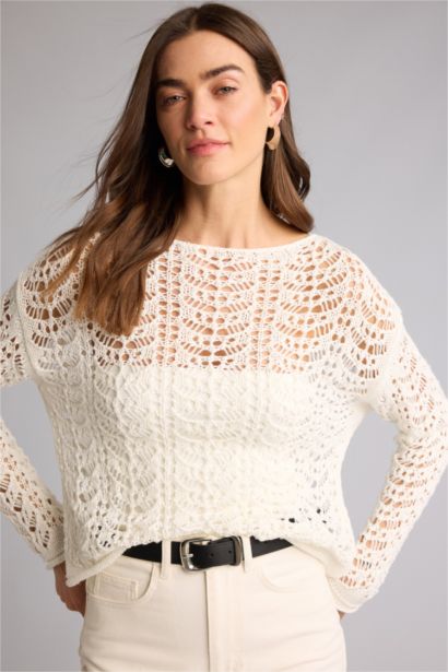 Regular Fıt Kayık Yaka Triko Kazak