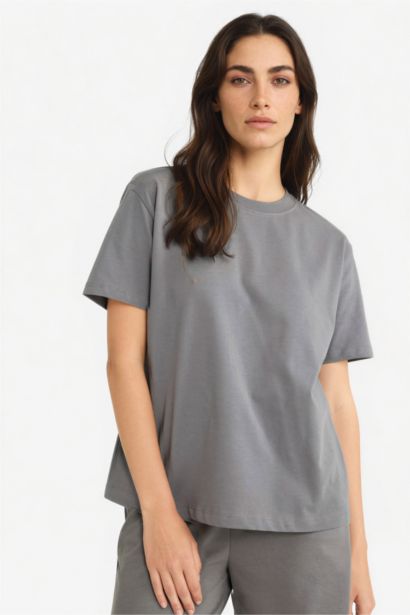 Regular Fit Crew Neck Basic Premium T-Shirt