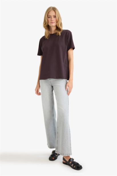 Regular Fit Crew Neck Basic Premium T-Shirt