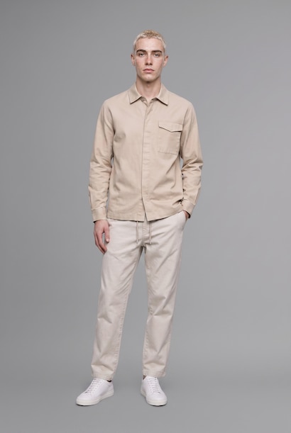 Single Pocket Boxy Fit Shirt Jacket