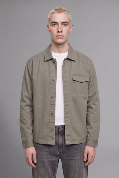 %100 Pamuk Boxy Fit Basic Gömlek Ceket