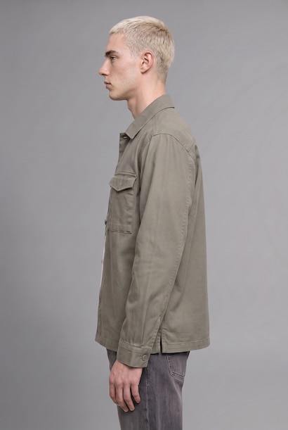 %100 Pamuk Boxy Fit Basic Gömlek Ceket