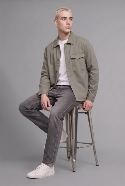 %100 Pamuk Boxy Fit Basic Gömlek Ceket