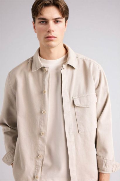 %100 Pamuk Boxy Fit Gömlek