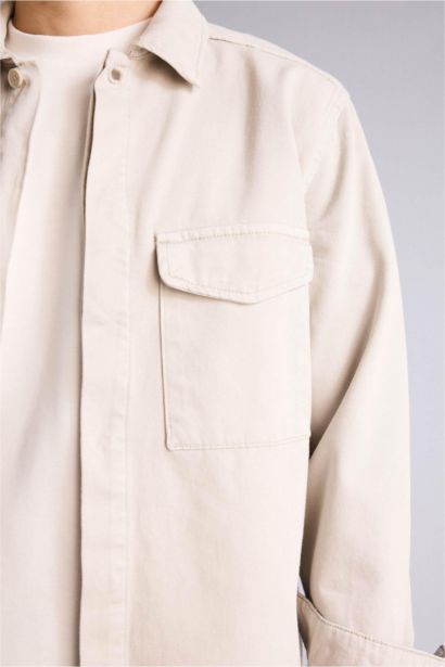 %100 Pamuk Boxy Fit Gömlek