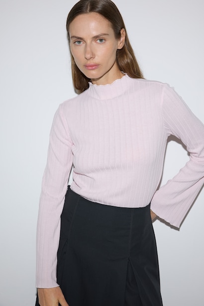 Slim Fit Camisole Long Sleeve T-Shirt